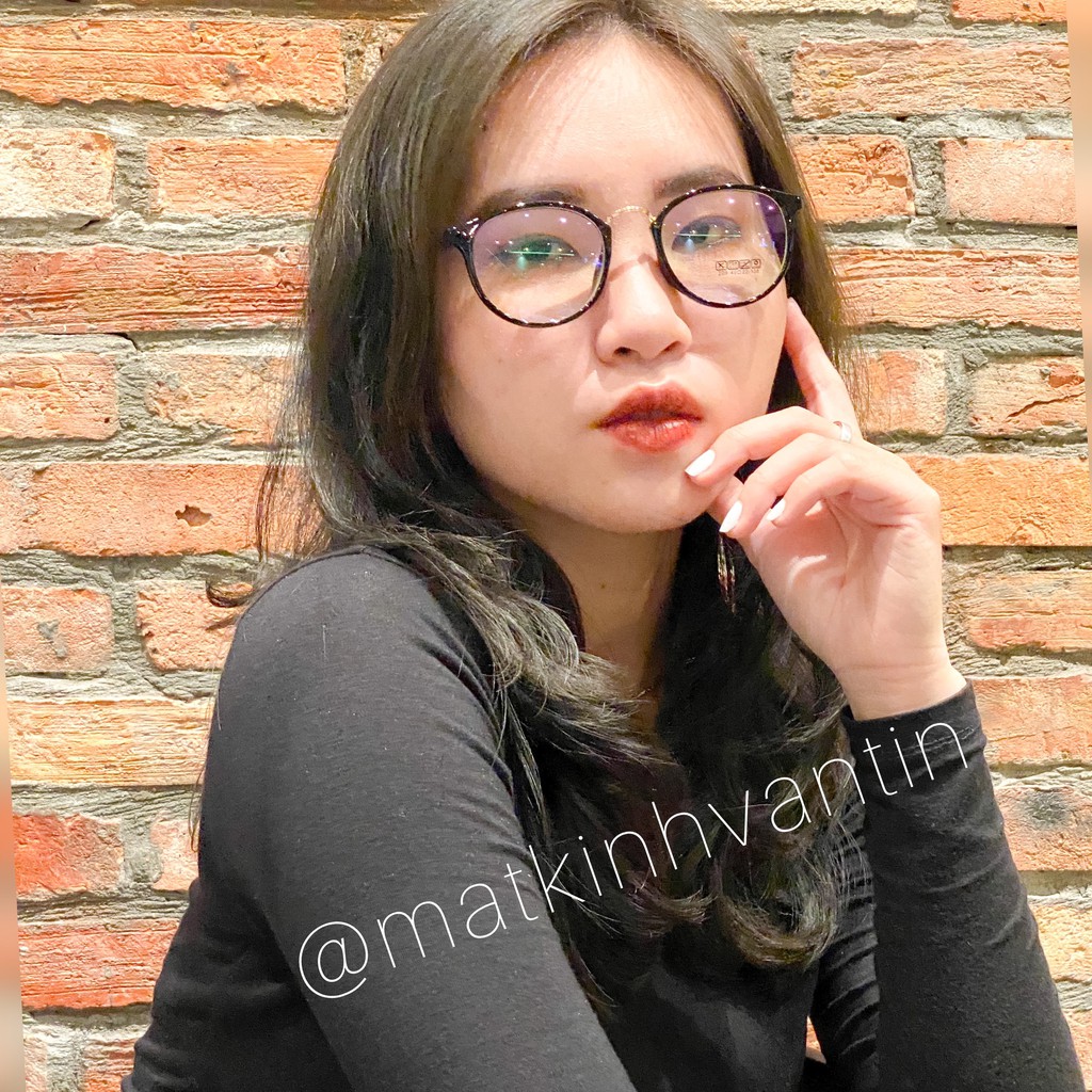 Gọng kính cận nam nữ T209 mắt kính tròn càng nhựa dẻo nhiều màu | BigBuy360 - bigbuy360.vn