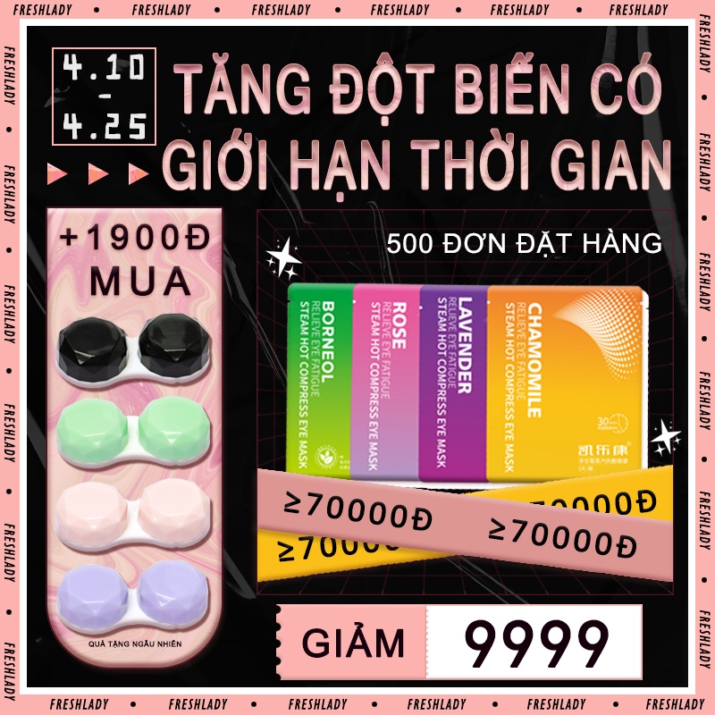 Lens lens mắt Bộ 2 Kính Áp Tròng Mềm Màu Xanh Dương Cho Nữ Me-65 0 độ lens mắt cận