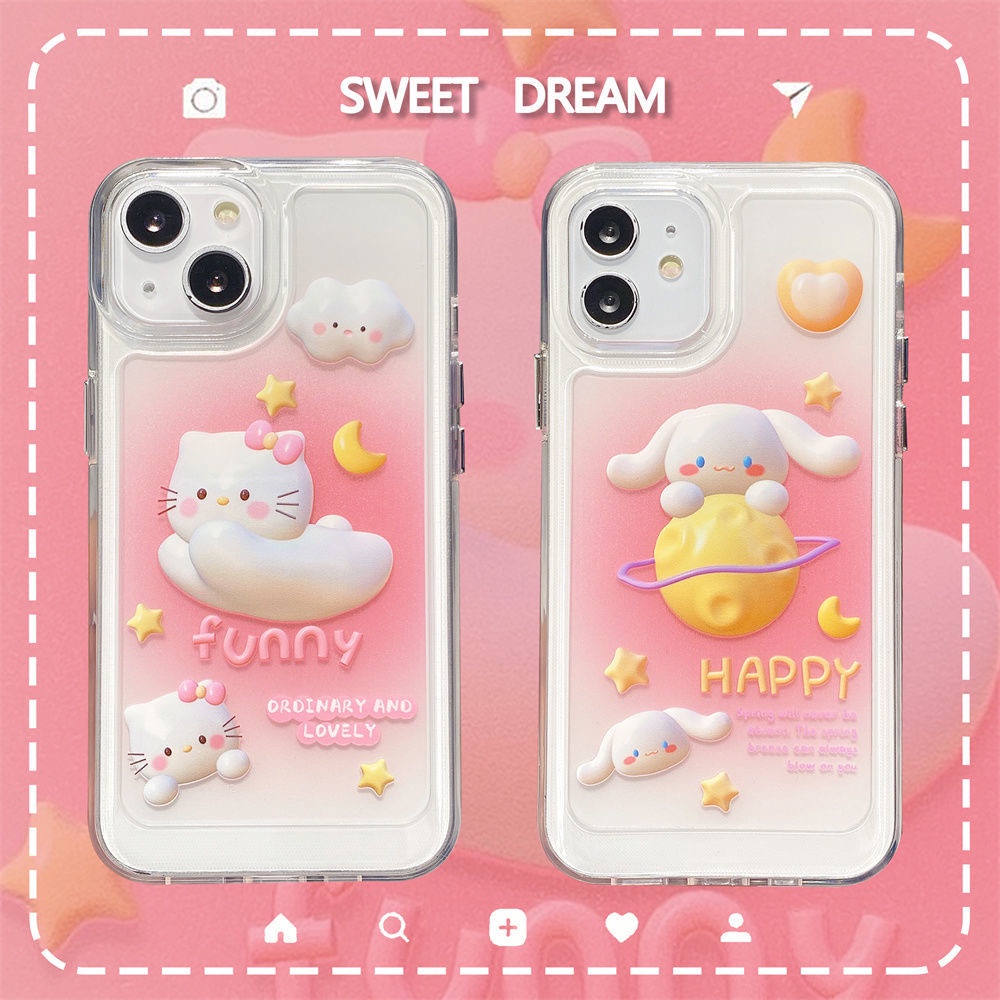Ốp Điện Thoại Trong Suốt Viền Mềm Chống Sốc Hình HELLO KITTY Cho iPhone 11 13 12 X XS Pro Max xr 12 13 Mini xr