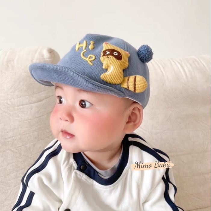 Mũ nón lưỡi trai mềm hình chú chồn tai bông dễ thương cho bé MH129 Mimo Baby