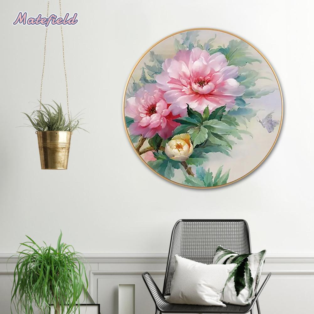 Tranh Thêu Chữ Thập Vải Canvas 50x50cm 11ct Hình Động Vật Và Hoa