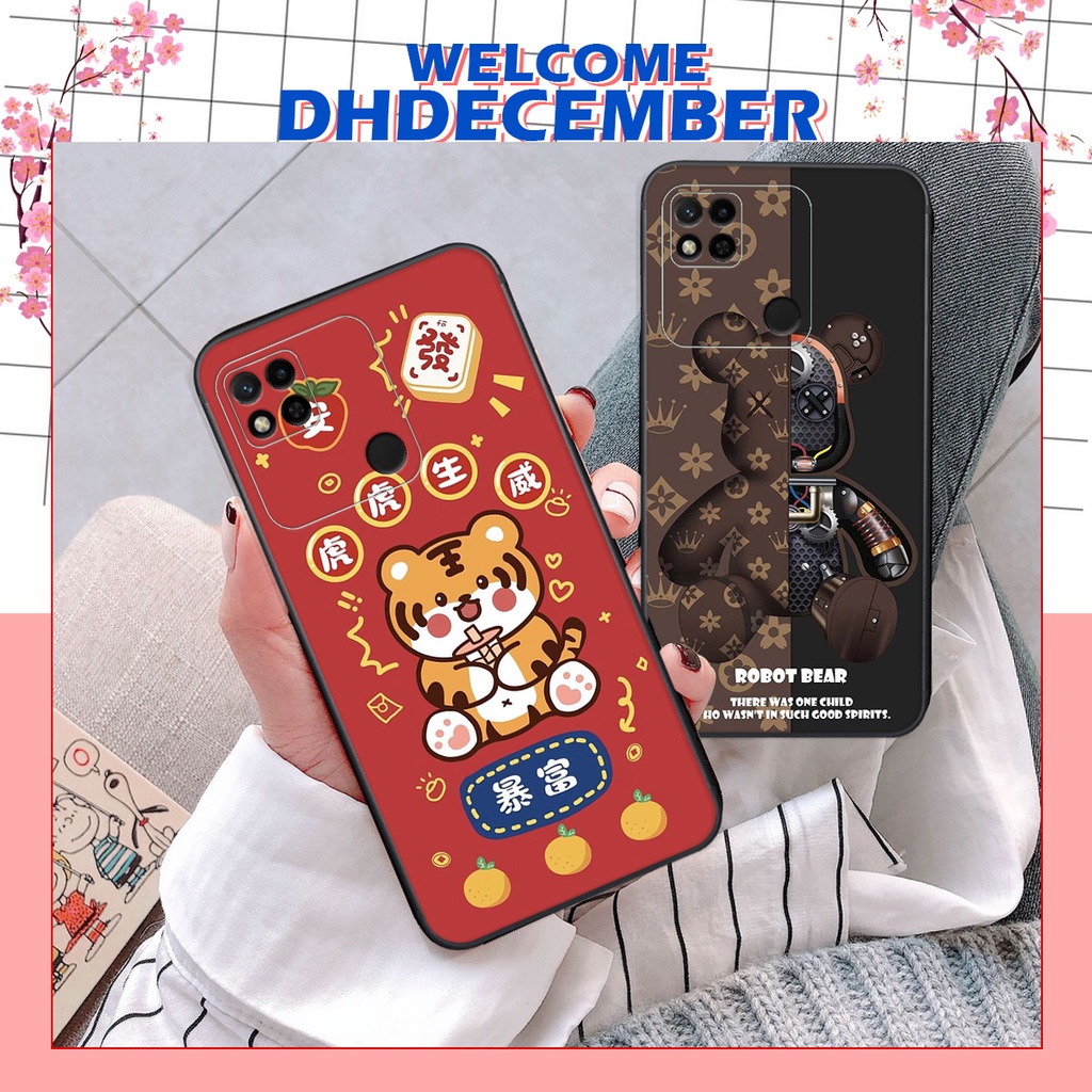 Ốp lưng Xiaomi REDMI 10A - BẢO VỆ CAMERA in hình 3D lucky, gấu Brick xinh xắn - KHÔNG NÊN BỎ LỠ