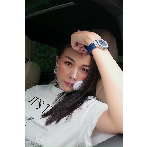 KHẨU TRANG NHỰA CAO CẤP TTL 999 TRONG SUỐT VIỀN CAM SIÊU HOT. | BigBuy360 - bigbuy360.vn