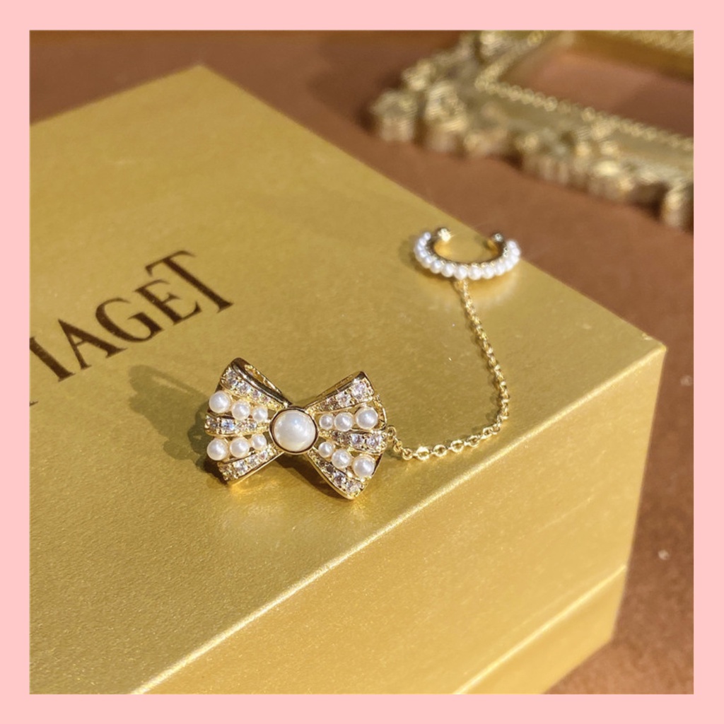 [BST] Bông Tai, Hoa Tai Nơ Kiểu Dáng Dây Móc Ngược Phong Cách INS Idol Hàn Quốc Mạ Bạc S925 AnPhong Store.