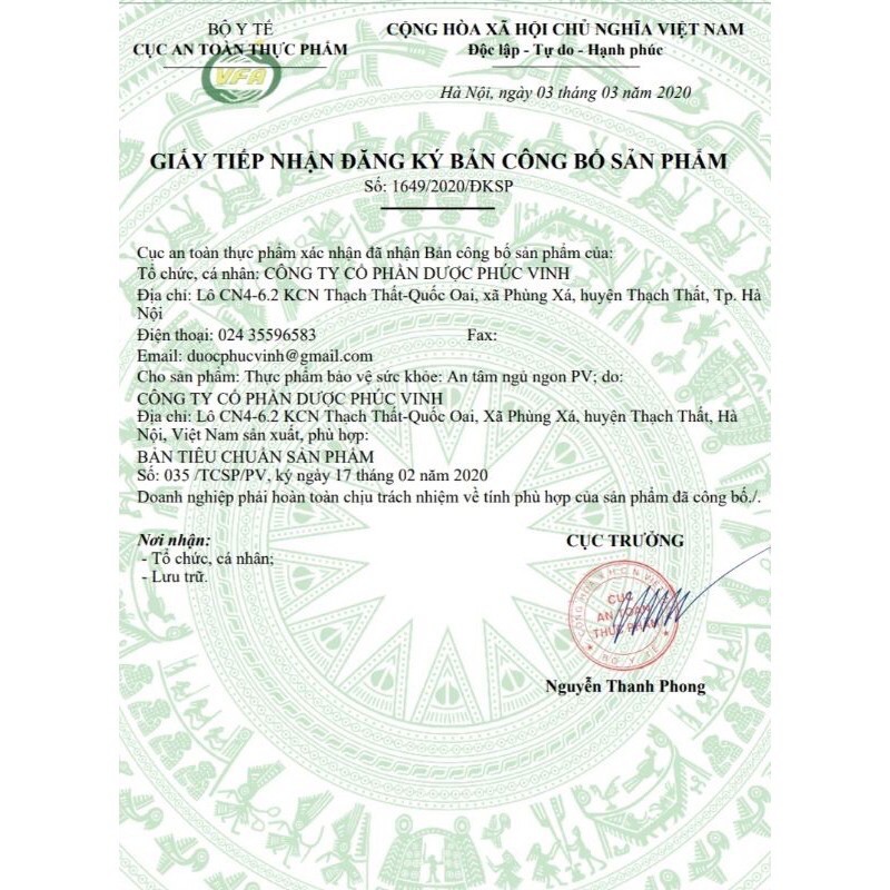 An Tâm Ngủ Ngon PV