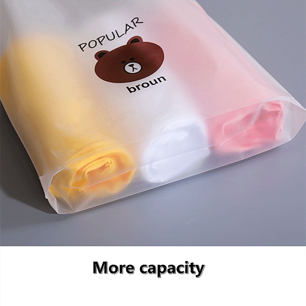 Bộ 1 / 3 túi đựng mỹ phẩm màu sắc trong suốt họa tiết hoa hoạt hình đáng yêu thiết kế chống thấm nước (có bán lẻ)