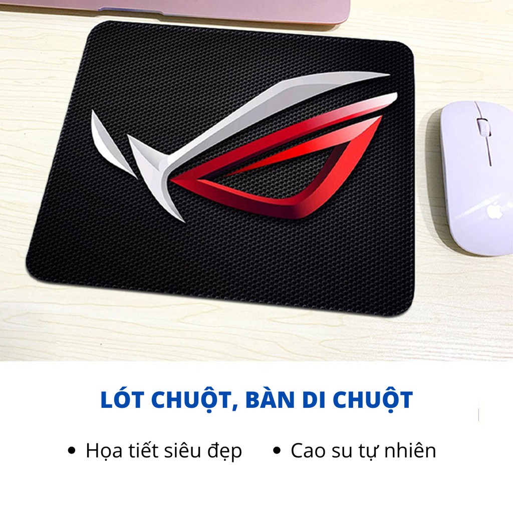 Lót chuột, bàn di chuột máy tính họa tiết siêu đẹp chất liệu cao su tự nhiên siêu mịn kích thước 27x21cm