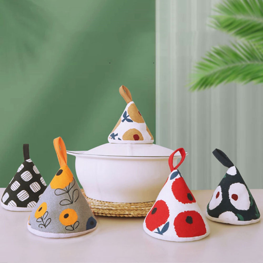 Dễ Thương Vỏ Bọc Tay Cầm Nồi Cách Nhiệt Chống Bỏng Họa Tiết Đáng Yêu