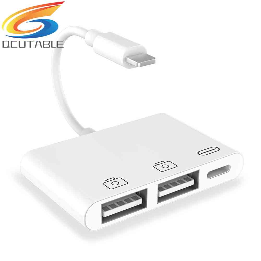 Bộ Chuyển Đổi USB OTG + Chuột + Bàn Phím + Camera Cho iP