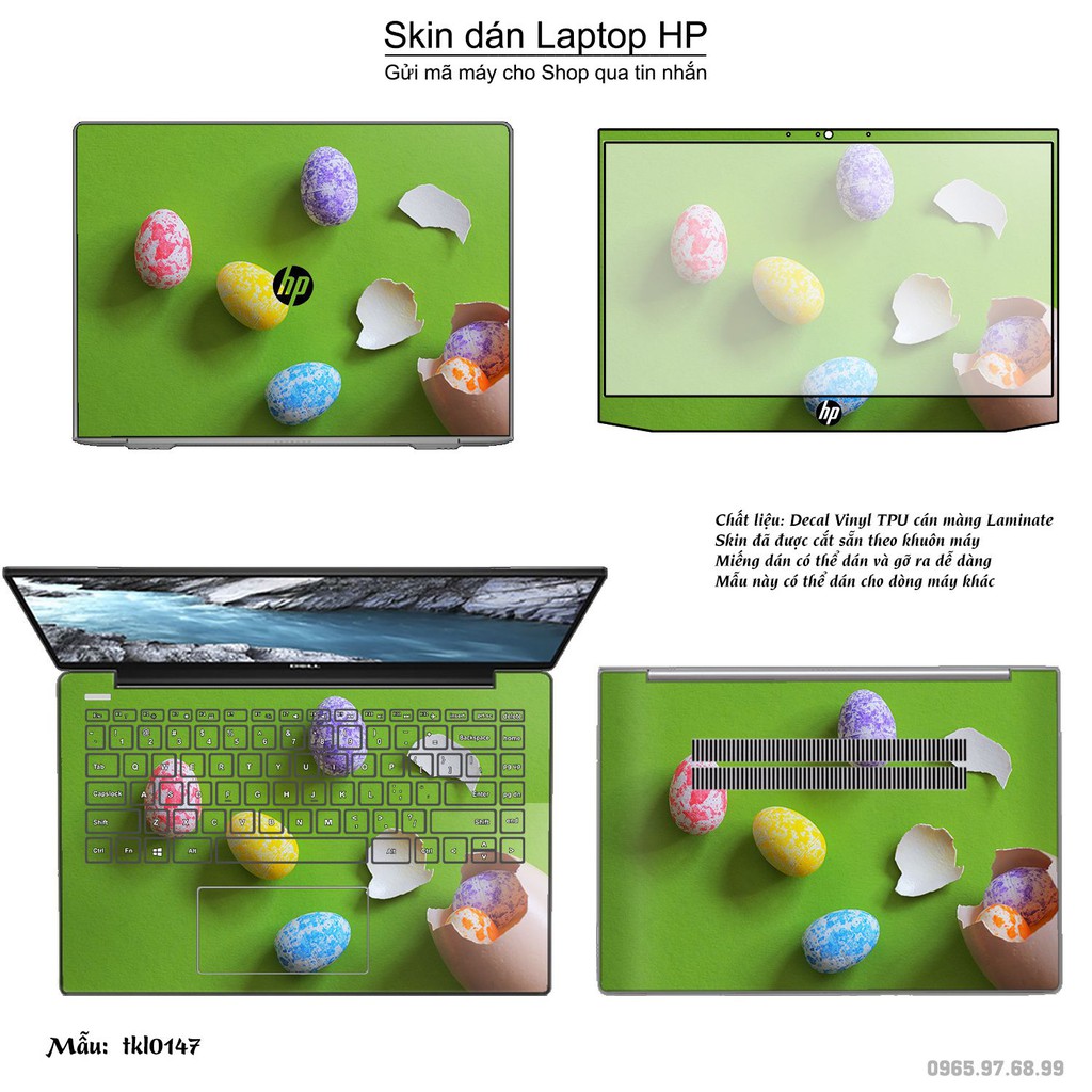 Skin dán Laptop HP in hình thiết kế nhiều mẫu 4 (inbox mã máy cho Shop)