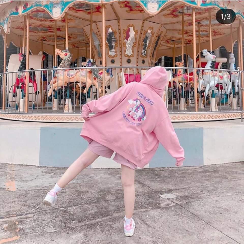 Áo khoác thun nỉ ngoại in hình con ngựa Freesize Dưới 65KG AK50 | BigBuy360 - bigbuy360.vn