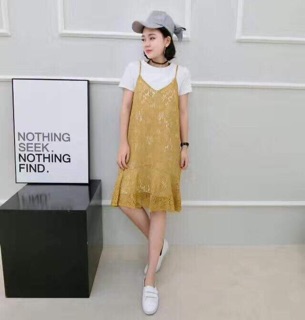 Set váy ren Hàn Quốc