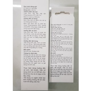 Bình Sữa Pigeon PP Tiêu Chuẩn ( BPA Free)