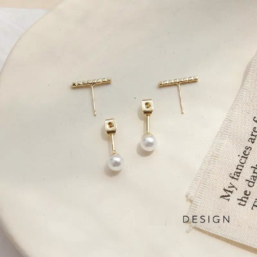 Đôi Bông Tai Chất Liệu Hợp Kim Mạ Bạc S925 Cho Nữ