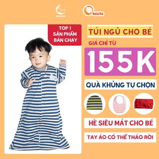 Túi Ngủ Cho Bé NOONON FREESHIP Cao Cấp Có Ống Tay Tháo Rời - 3 tháng-5 tuổi -Quấn Chũn -Nhộng Chũn Hè Thu Đông Mã TNHT01