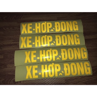 Tem xe hợp đồng phản quang siêu sáng