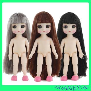 Đồ chơi búp bê BJD da trắng tỷ lệ 1/12 không kèm quần áo dành cho bé
