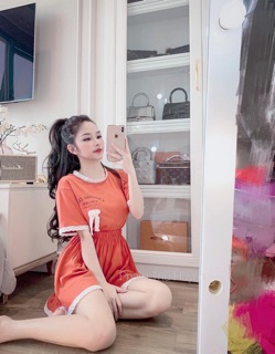 Set phom thụng quần giả váy