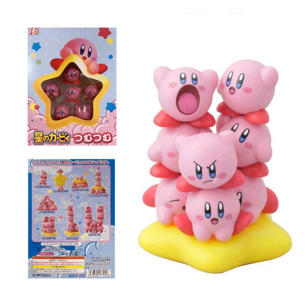 Bộ 10 Mô Hình Nhân Vật Kirby Jenga Vui Nhộn Trang Trí Năm Mới