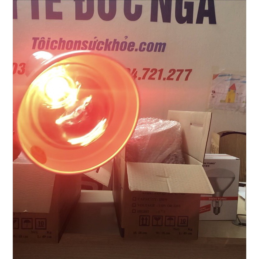 Đèn hồng ngoại chân cao  kèm bóng