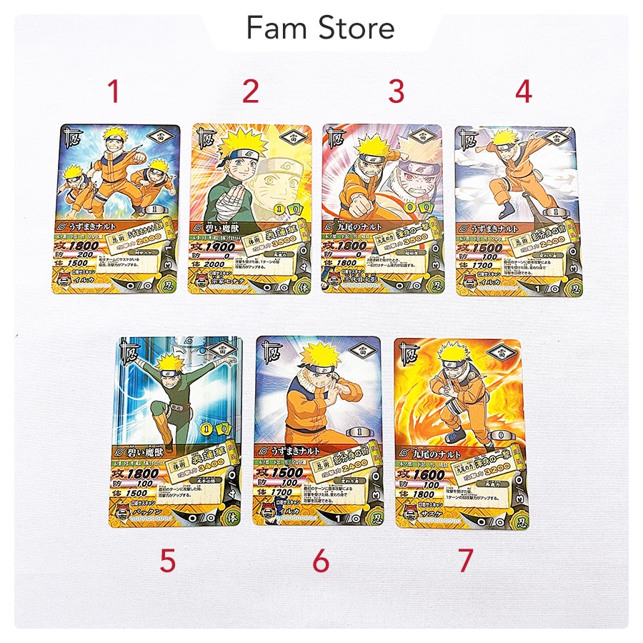 Thẻ nhân vật Naruto - Narutimate Card Battle (Data Carddass)