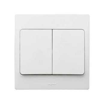 Bộ công tắc đôi 1 chiều Mallia Legrand