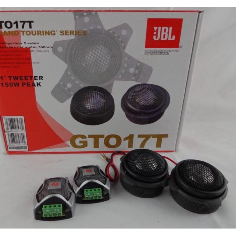 Bộ 2 loa treble JBL GTO17T kèm phân tầng và đế nón 3 kiểu lắp đa năng loa trép loa tép xe hơi ô tô