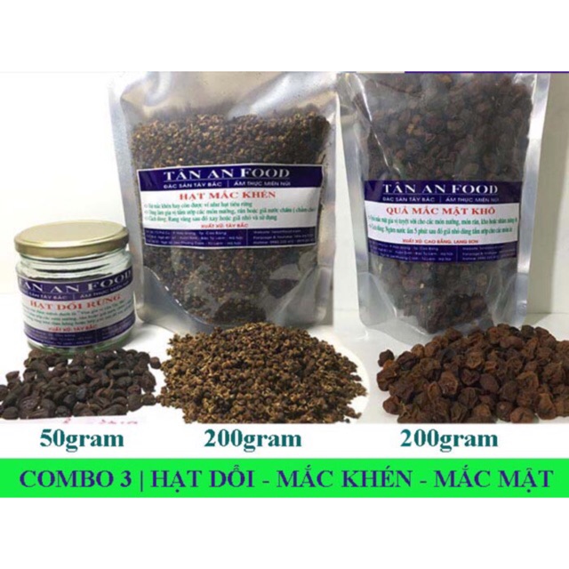 50g Hạt dổi + 200g Mắc khén + 200g Mắc mật