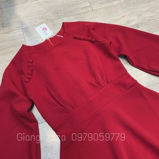 Váy khuy cúc bọc