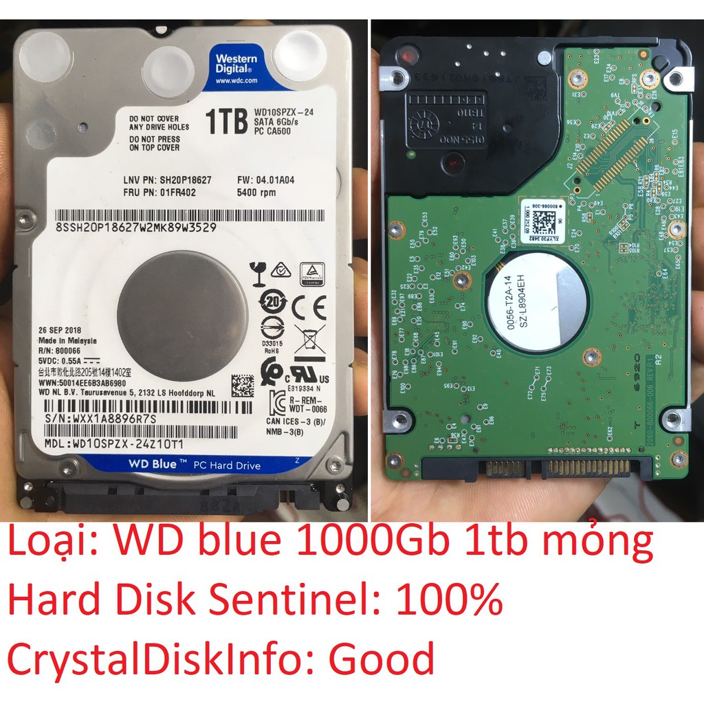 ổ cứng hdd laptop 500GB seagate samsung hitachi HGST toshiba wd blue black 5400 7200 RPM sata 1 2 3 6 GB/s 7 9mm all