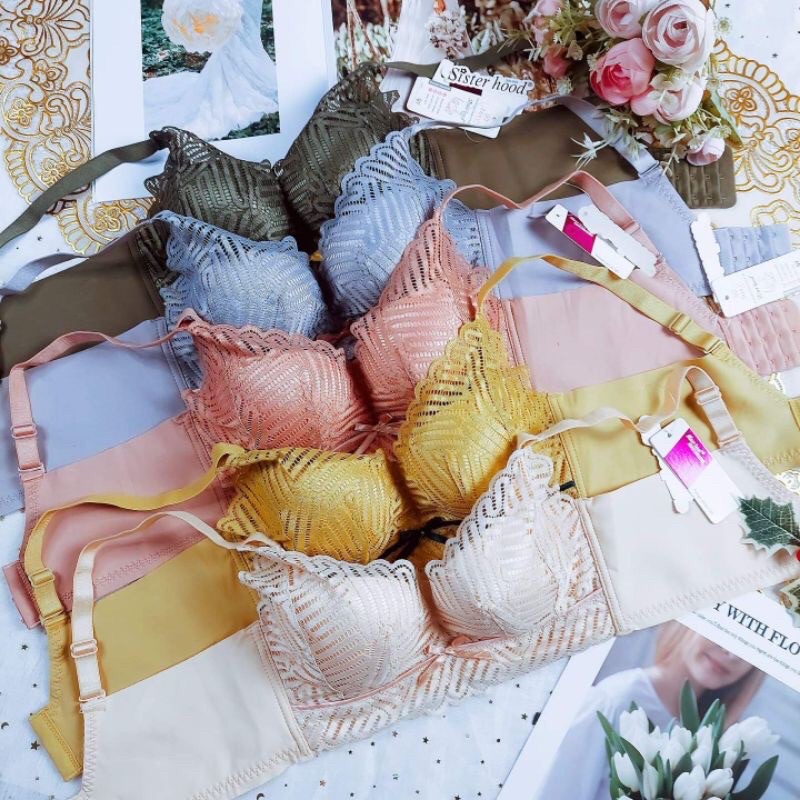 [Q7] Áo Lót Định Hình Ren 3D Siêu Đẩy 4CM-Đệm Hơi Siêu Mềm- Nâng Ngực,Tạo Khe Siêu Đỉnh có video thật a