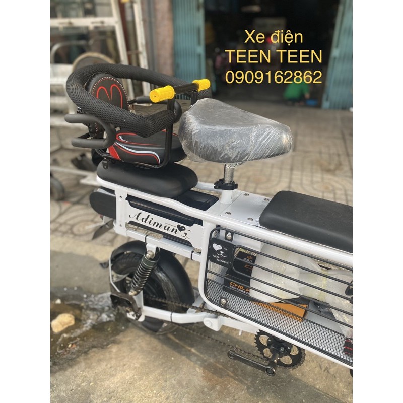 Ghế em bé ráp xe điện Adiman trước và sau