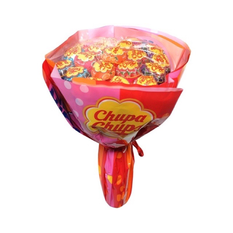 Chupa Chups kẹo mút hương trái cây bó hoa (19 que x 10g/que)