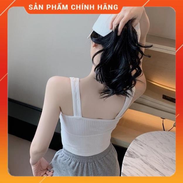 Áo Lót Nữ Bra Tập Gym Thể Thao Len Tăm Hàn Kết Hợp Với Vest Khoác Ngoài Thanh Lịch V90