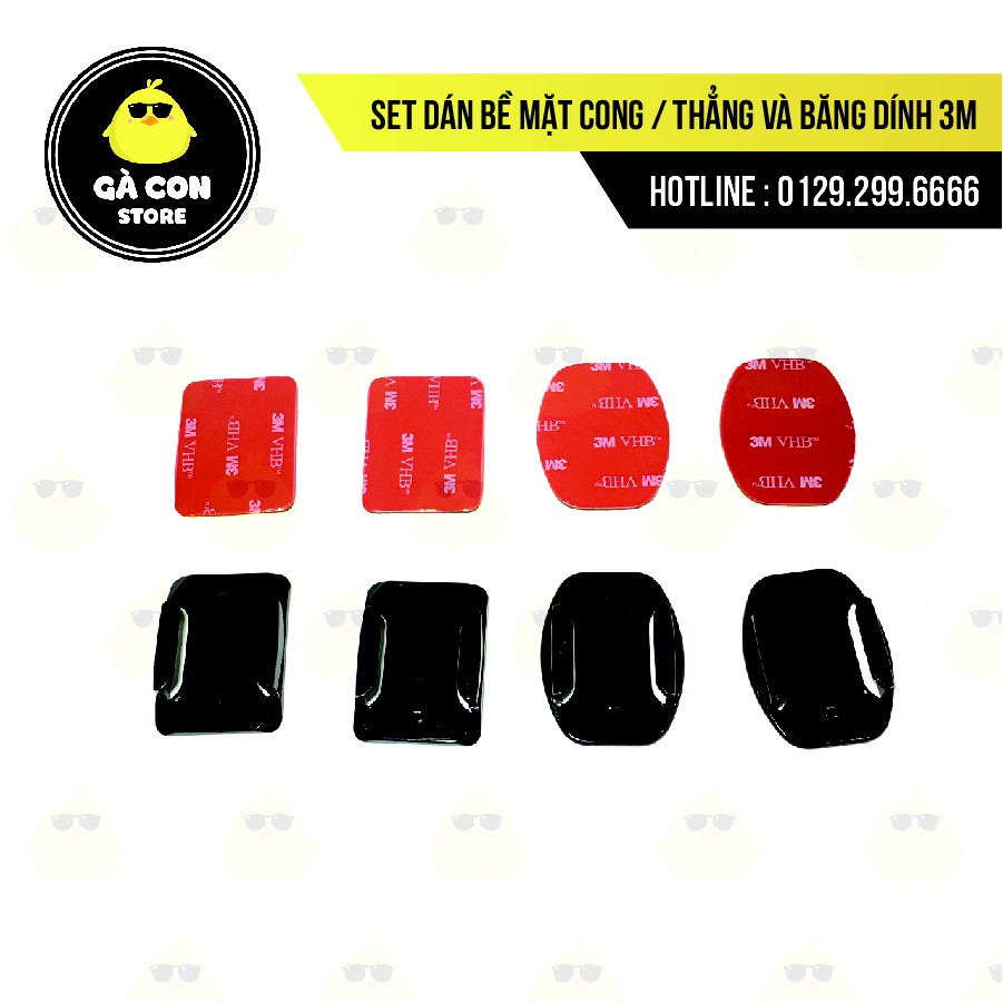 Set dán bề mặt cong/thẳng và băng dính 3M