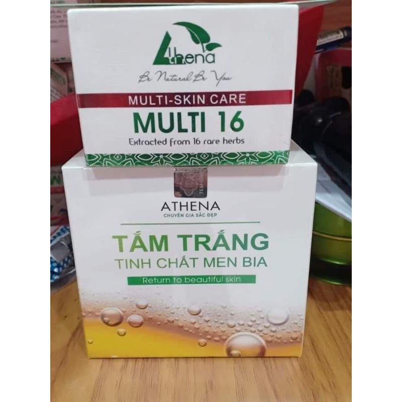 Combo da rắn lỗ chân lông (gồm kem multi 16 và tắm trắng men bia)
