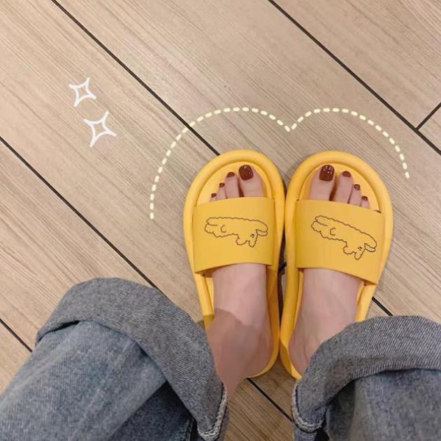 Dép Chó unisex 4 màu cao su siêu bền