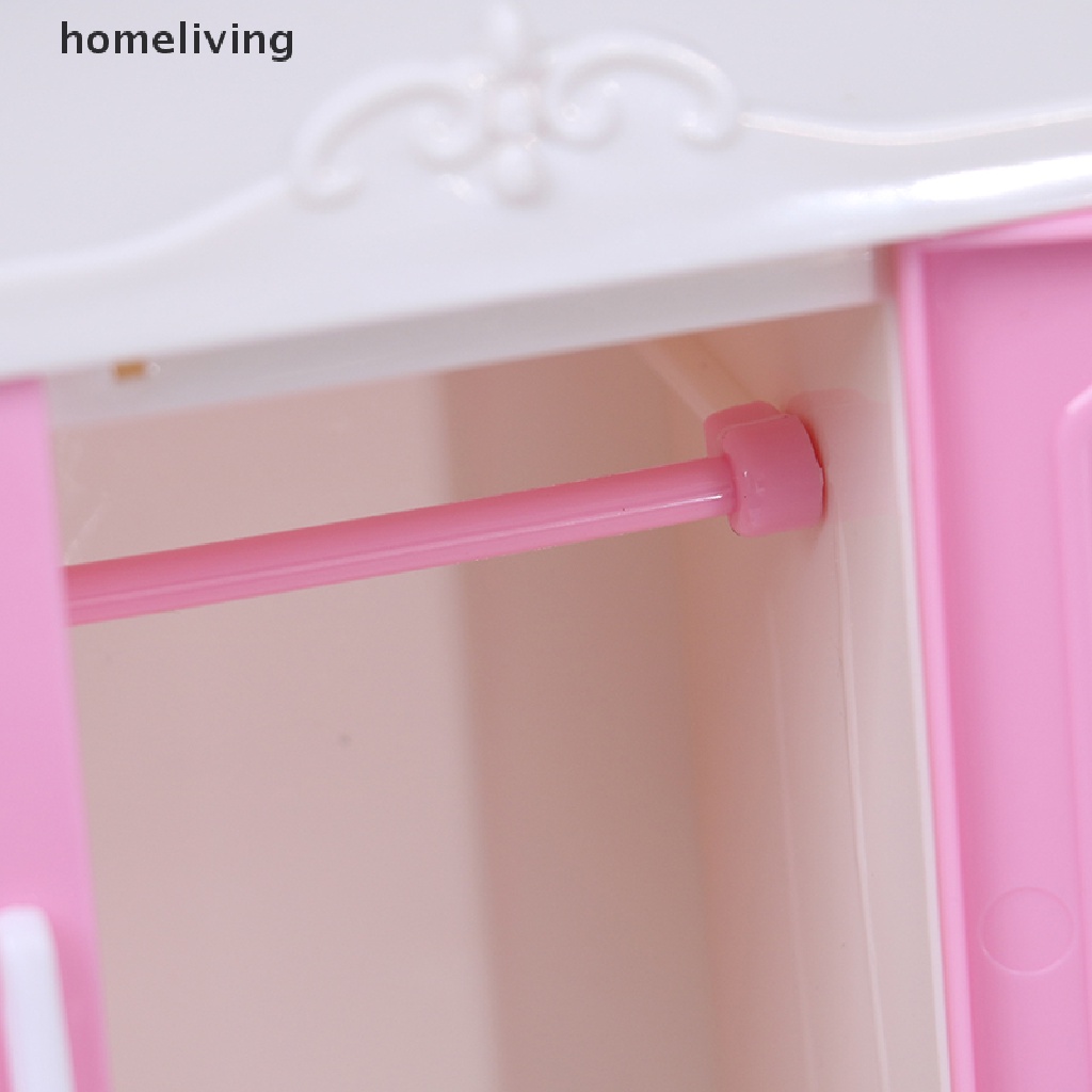 Tủ Quần Áo Búp Bê Màu Hồng Xinh Xắn