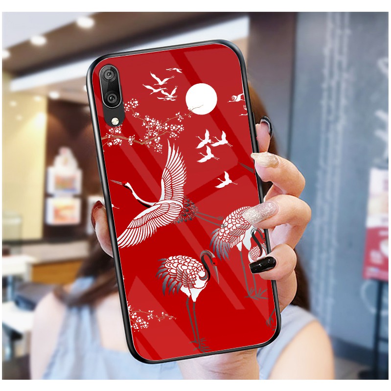 Ốp Lưng HUAWEI Y7 Pro 2019 mặt kính cường lực cao cấp