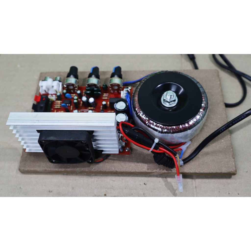 Trọn Bộ Mạch Công Suất 4 Sò STEREO  Liền Nguồn Biến Áp Xuyến
