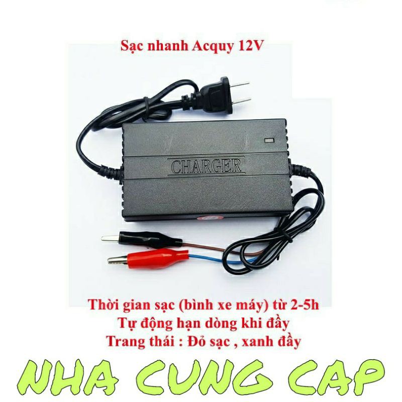 BỘ SẠC ẮC QUY TỰ ĐỘNG NGẮT KHI ĐẦY 12V