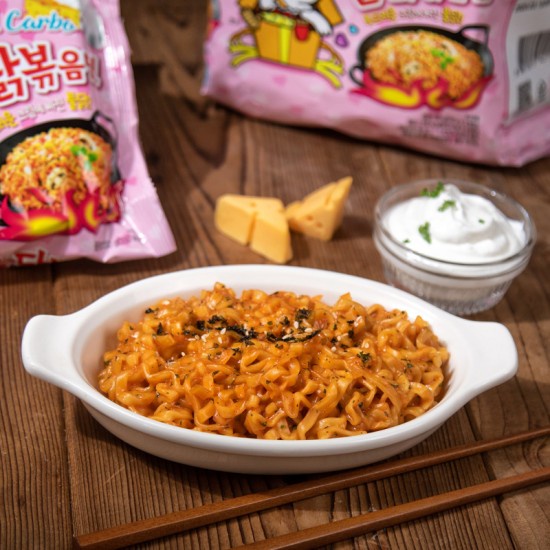 Mì Samyang Hàn Quốc nhiều vị như truyền thống phô mai carbonara