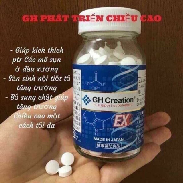 Hộp đựng Viên uống tăng chiều cao GH Creation EX+ 270 viên Nhật Bản