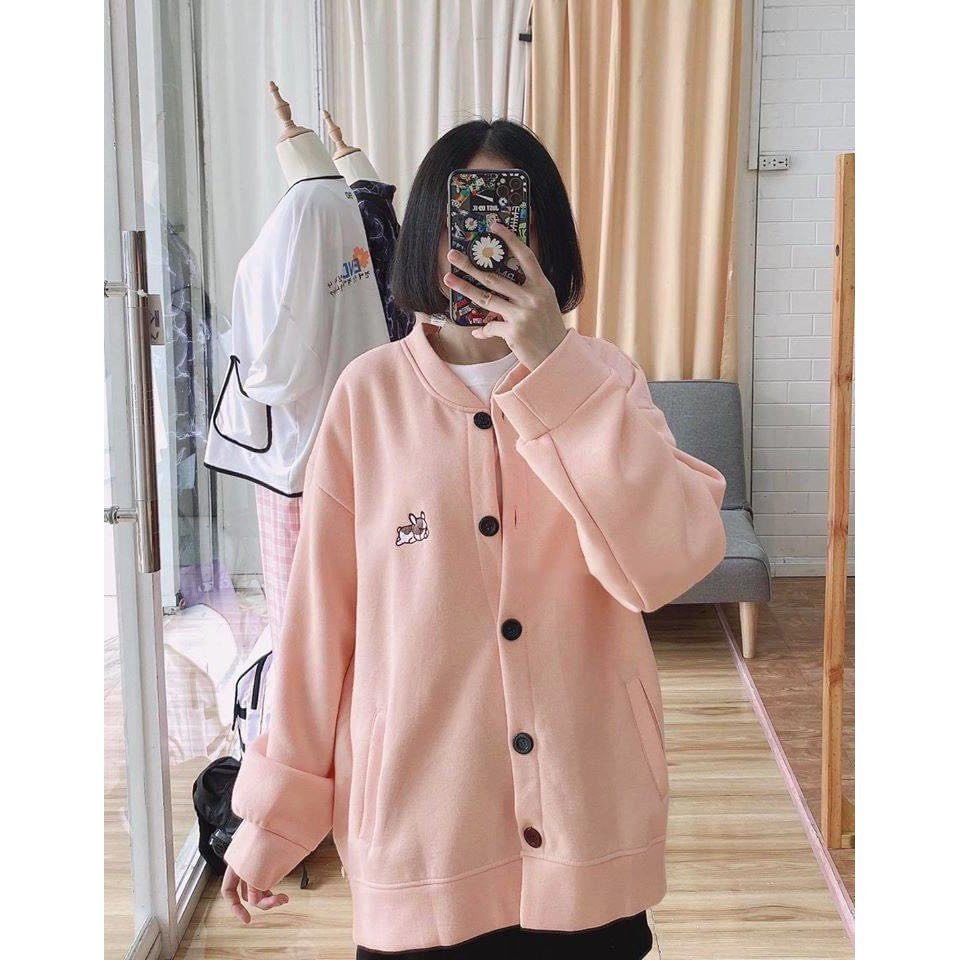 áo Khoác nỉ ♥ FREESHIP ♥ áo unisex CARDIGAN PUPPY LAZY FREESIZE nữ - KN11 | BigBuy360 - bigbuy360.vn