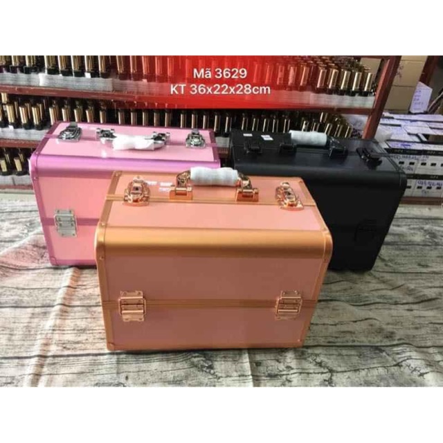 Cốp thùng mã 3629 dùng cho Thợ chuyên nghiệp ngành nail, phun xăm, nối mi hoặc đựng dụng cụ make up (giá sỉ CỰC YÊU)