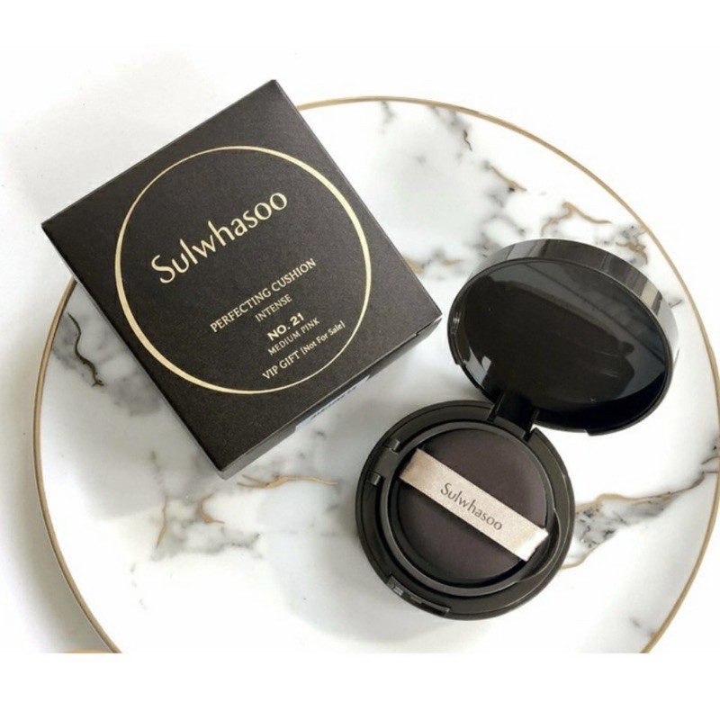 Mini cushion Sulwhasoo 5g “Perfecting cushion intense” - Đầy đủ bông phấn