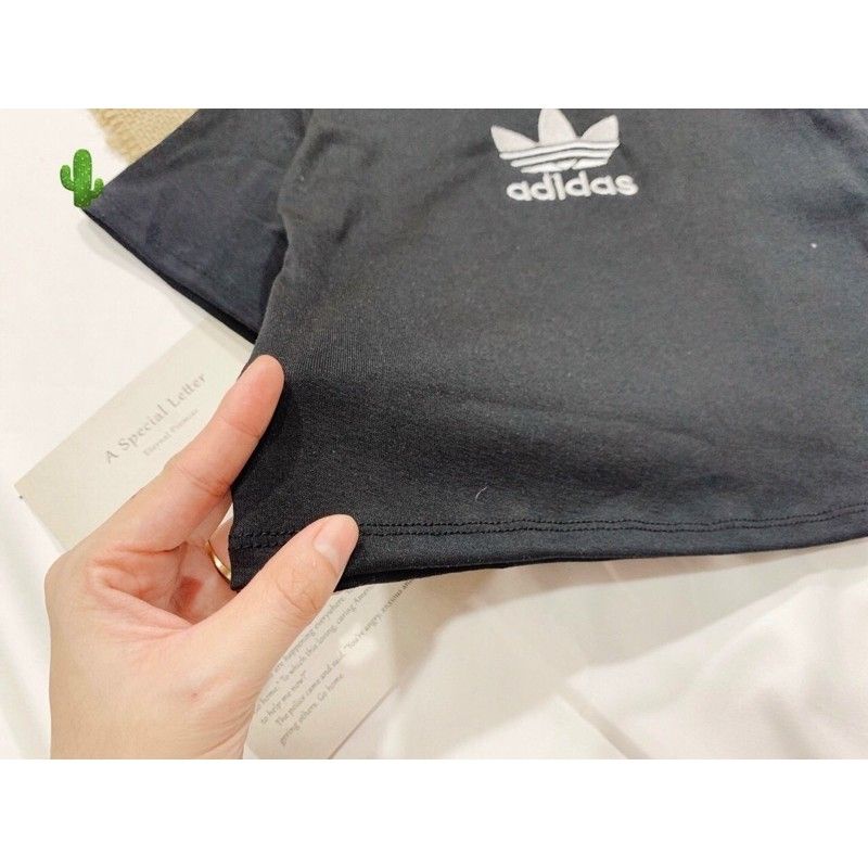 🌳🌳 Áo croptop body thêu logo adidas thun borip chuẩn đẹp