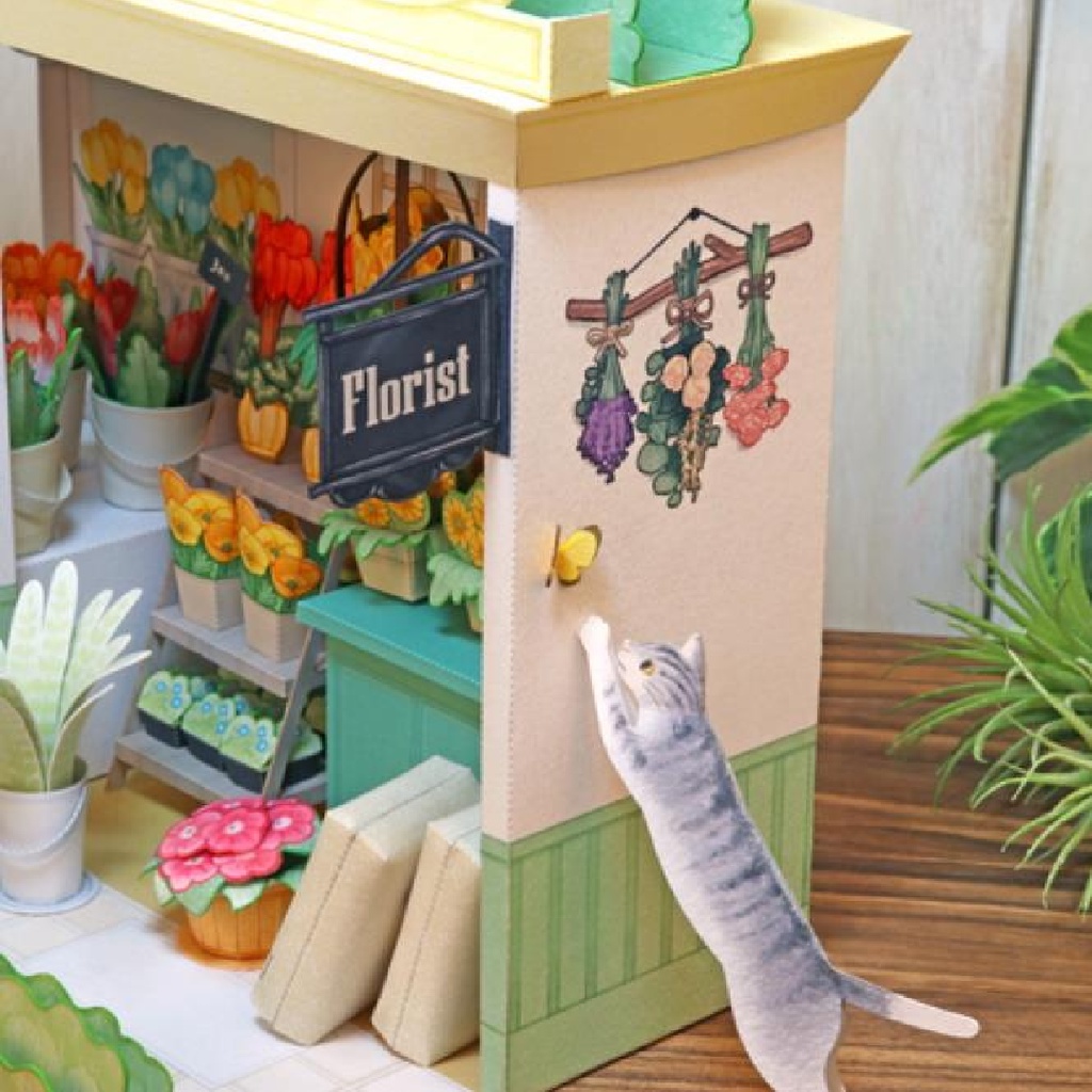Mô Hình Giấy Cửa Hàng Hoa Figure Kiến Trúc OS51