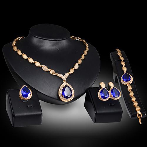 Khuyên Tai Đính Đá Zircon Hình Giọt Nước Kích Thước US6-9