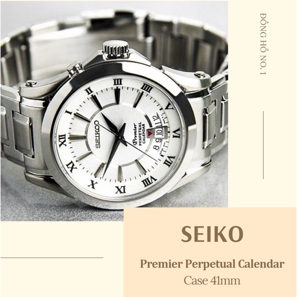 [HÀNG CHÍNH HÃNG] Đồng hồ nam SEIKO Premier Perpetual Calendar